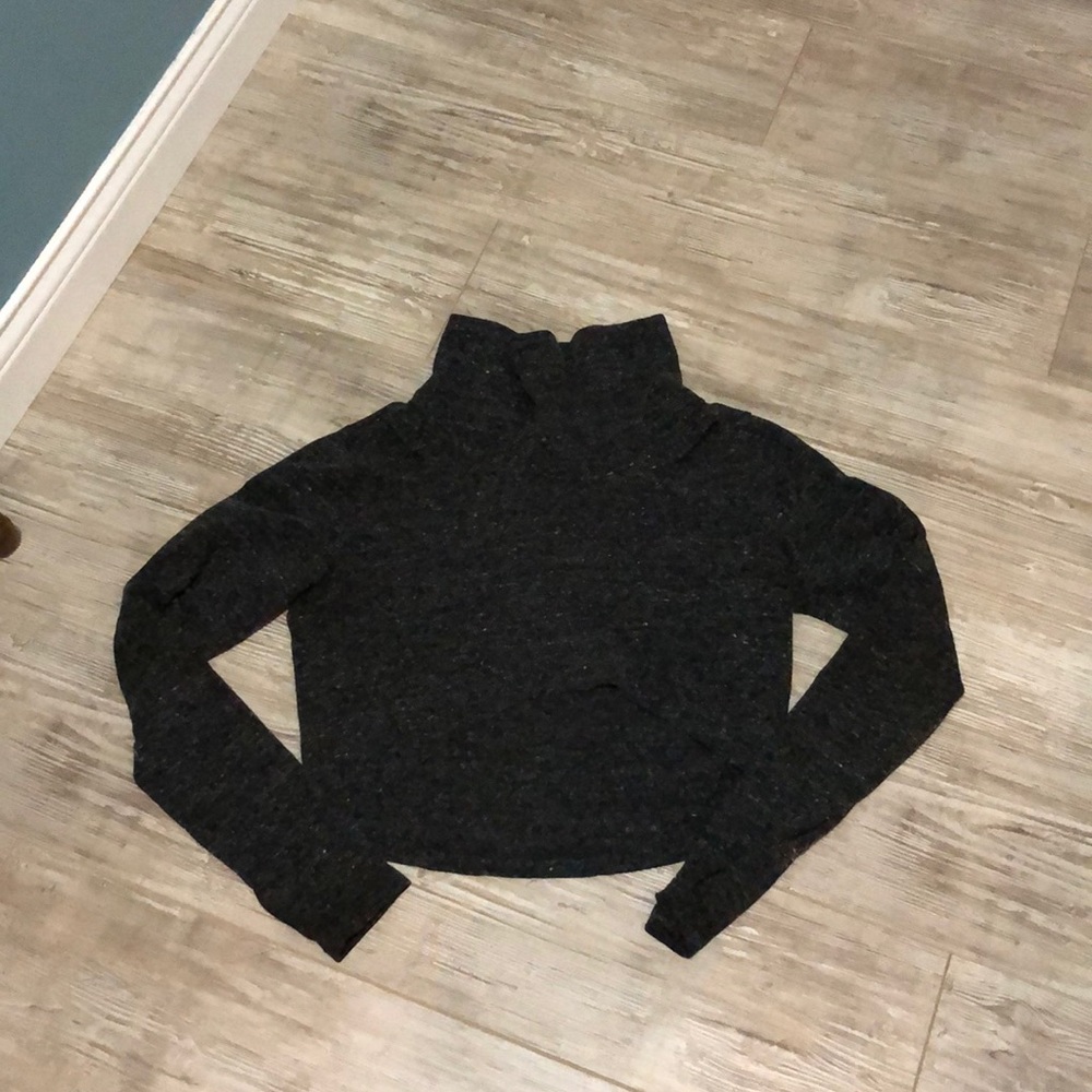 Cabi Cropped Midi Turtleneck Sweater